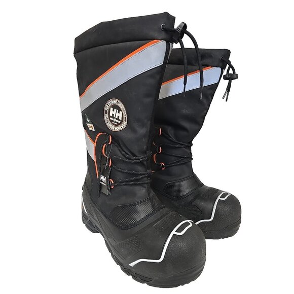 Helly Hansen Men's HHF146111 CTCP IceFx WP Felt Pack Boot Black/Orange Size 15M - Picture 1 of 7